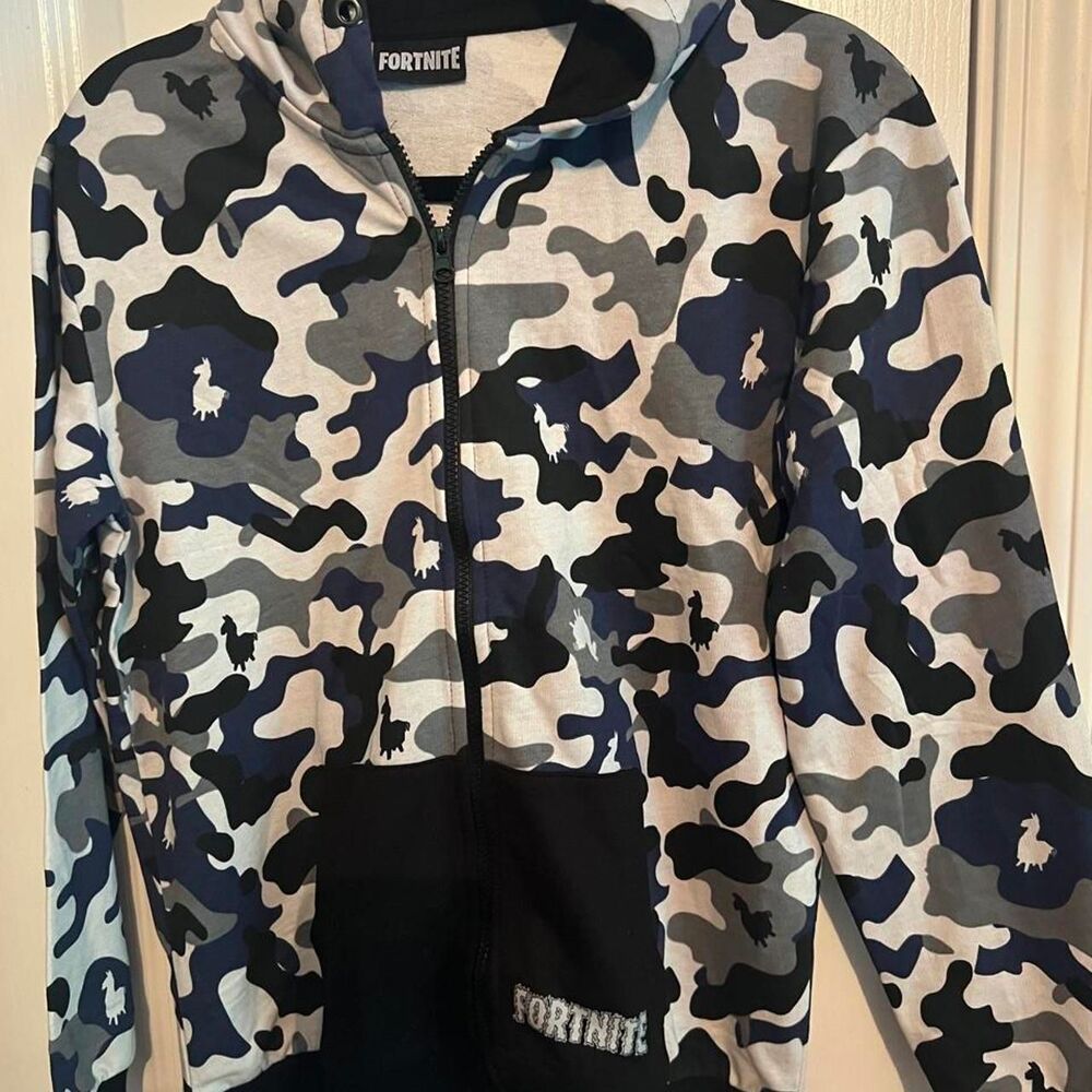 Fortnite Black and Grey Sweatshirt